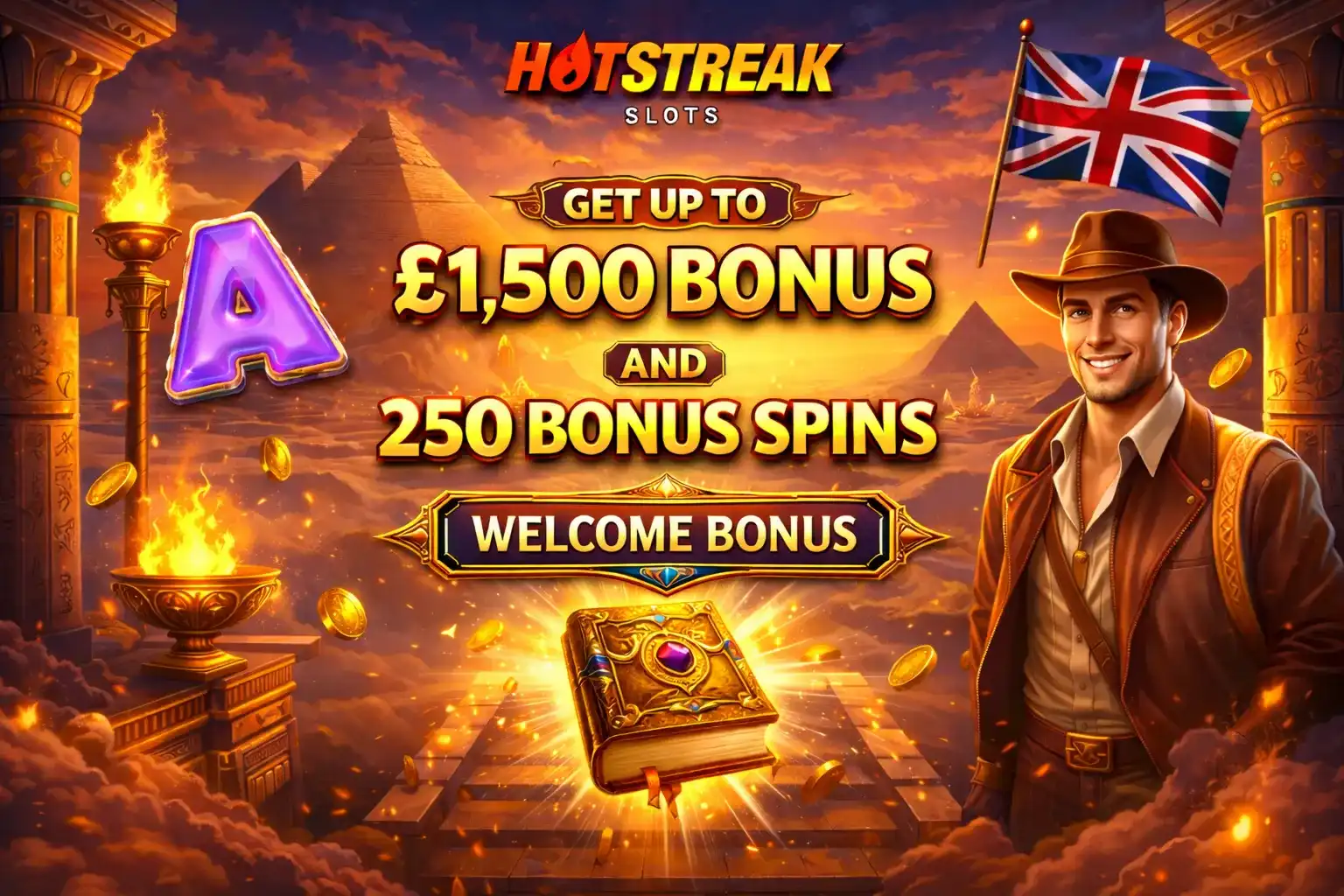 Hot Streak Casino Free Spins — 250 Bonus Spins for UK Players